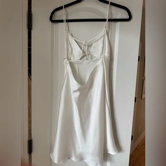 Zara Satin Cut Out Dress - Picture 3 of 3